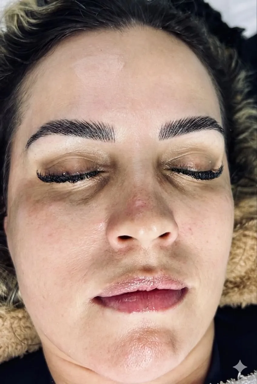 Depois — resultado após Dermaplaning